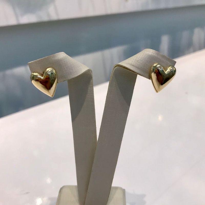 BRINCO HEART BANHADO A OURO