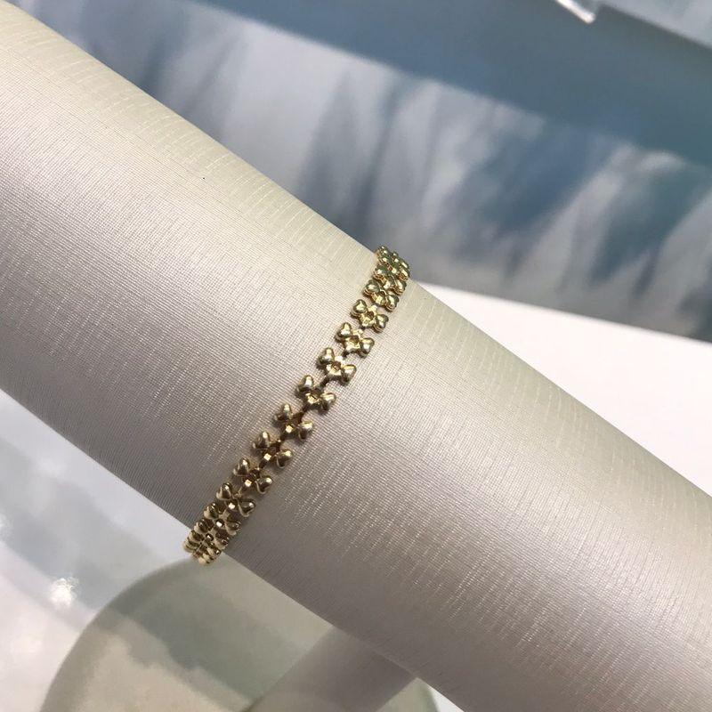 PULSEIRA AMORES BANHADO A OURO