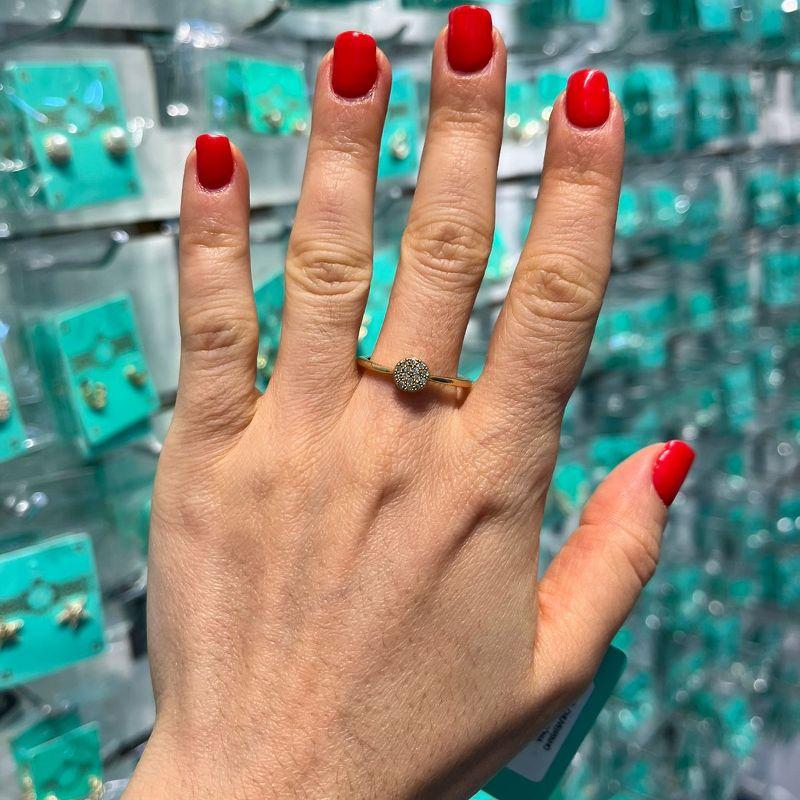 ANEL CHUVEIRINHO CLASSIC ZIRCÔNIA BANHADO A OURO