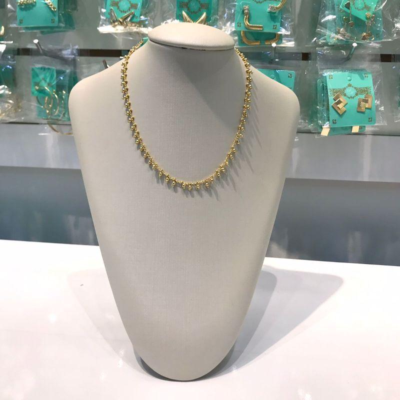 CHOKER MINI ESFERA CHARMING BANHADO A OURO