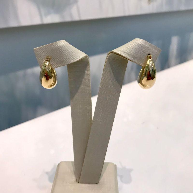 ARGOLA PUFFER BANHADO A OURO