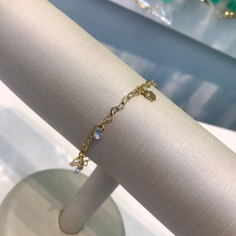 PULSEIRA AMOR DE PET COM TIFFANY BANHADO A OURO