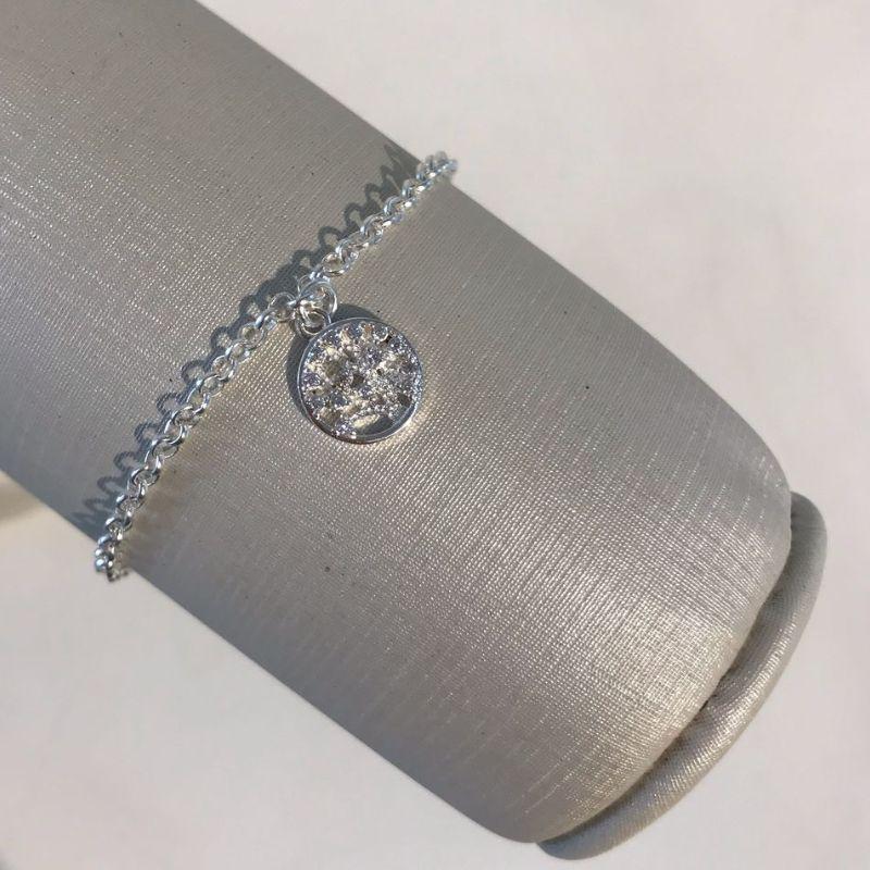 PULSEIRA ÁRVORE DA VIDA ZIRCÔNIA BANHADO A PRATA