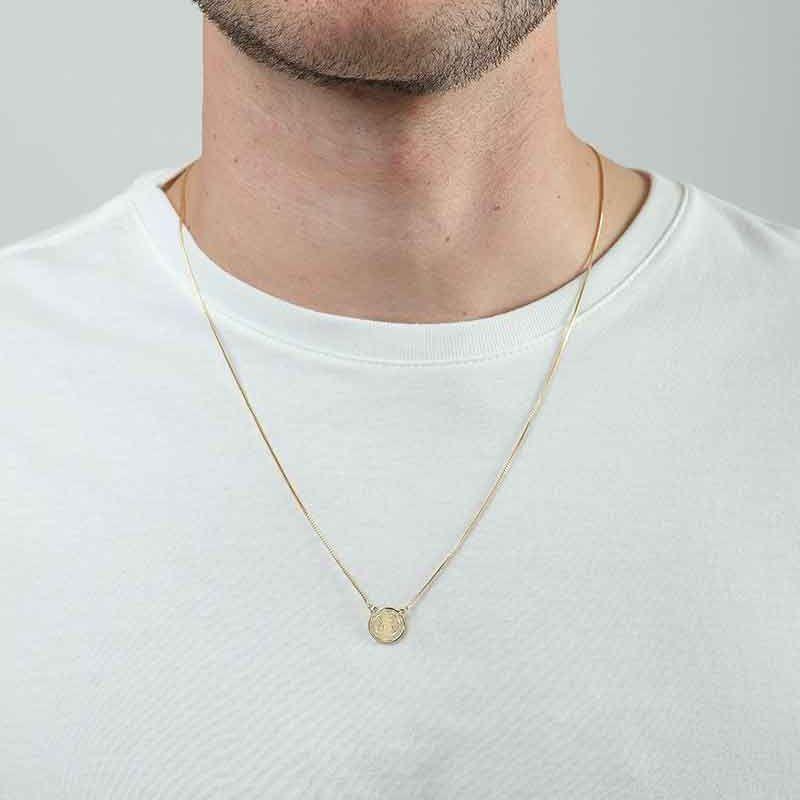 ESCAPULÁRIO SÃO BENTO BANHADO A OURO