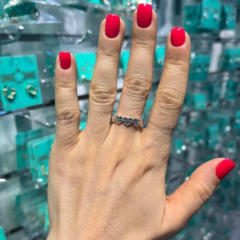 ANEL LOVE EM ZIRCÔNIA BANHADO A PRATA