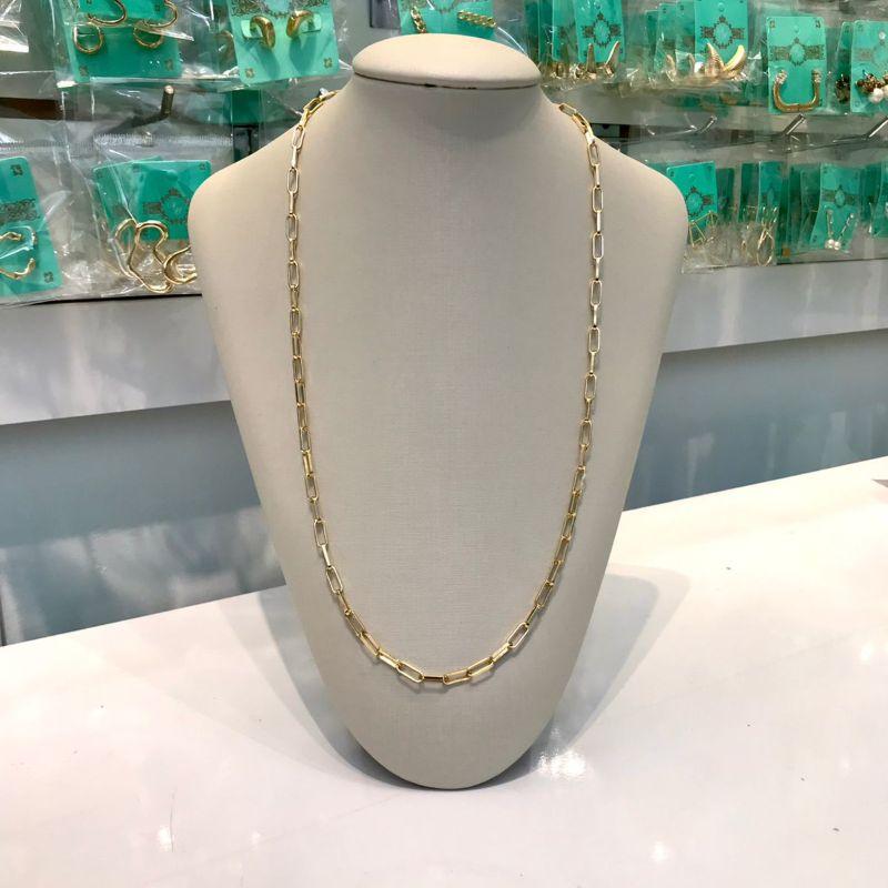 CORRENTE CARTIER FECHO GAVETA MASCULINO BANHADO A OURO