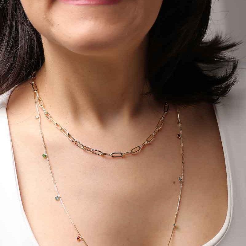 COLAR CARTIER BANHADO A OURO