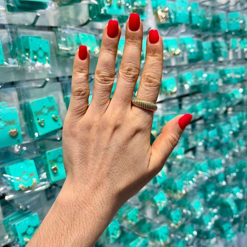 ANEL COLISEU BANHADO A OURO