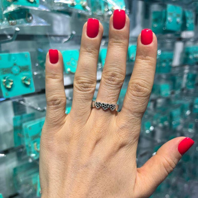 ANEL LOVE EM ZIRCÔNIA BANHADO A PRATA