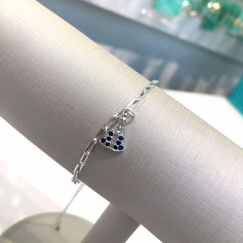 PULSEIRA NOSSA SRA APARECIDA ZIRCÔNIA CORRENTE CARTIER B. PRATA