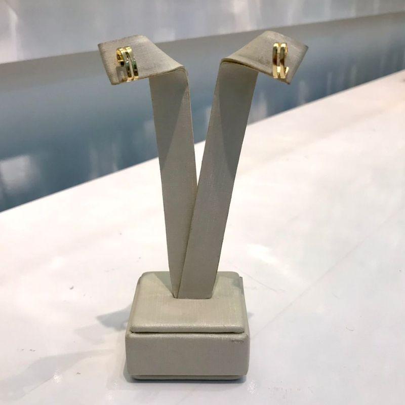 ARGOLA CORAÇÃO DUPLA BANHADO A OURO