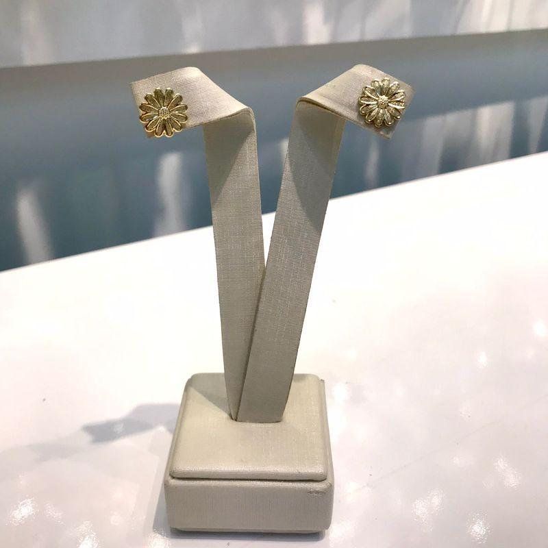 BRINCO MARGARIDA INFANTIL BANHADO A OURO