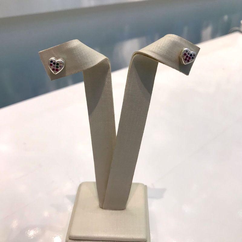 BRINCO CORAÇÃO ZIRCÔNIA MICRO ZIRCÔNIA BANHADO A OURO