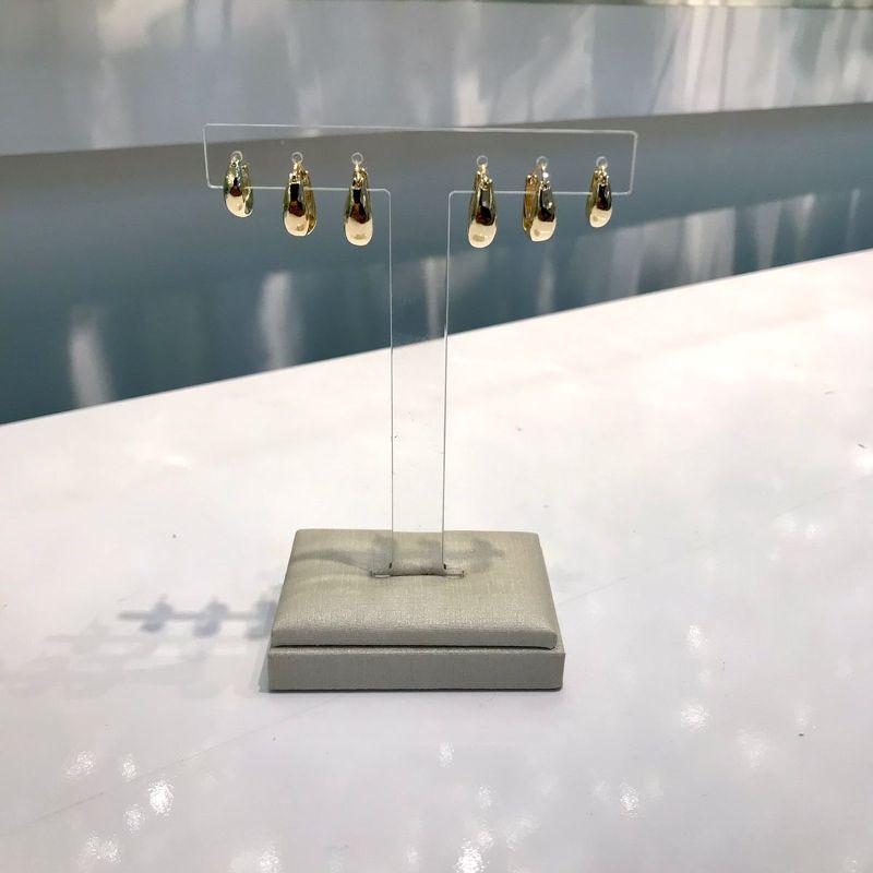 TRIO DE ARGOLA DESIGN BANHADO A OURO