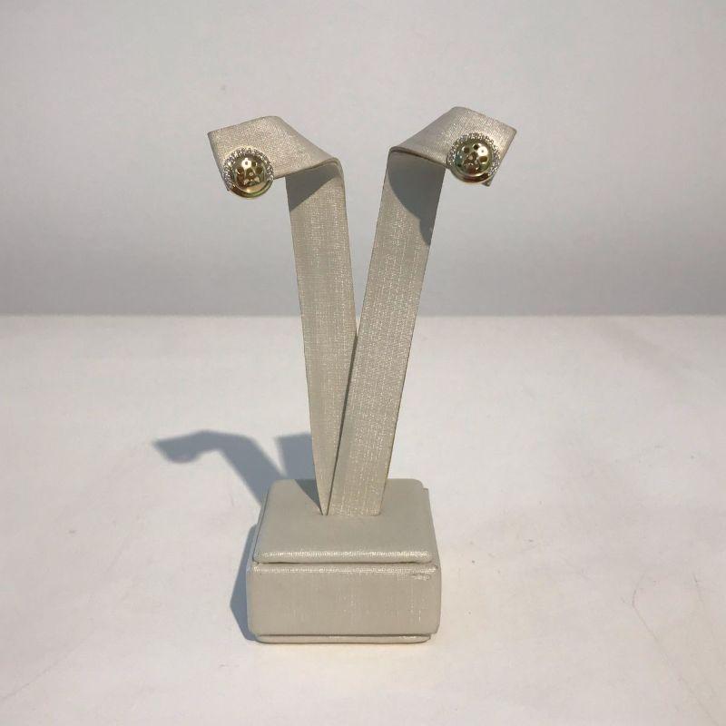 BRINCO PET REDONDO EM ZIRCÔNIA BANHADO A OURO