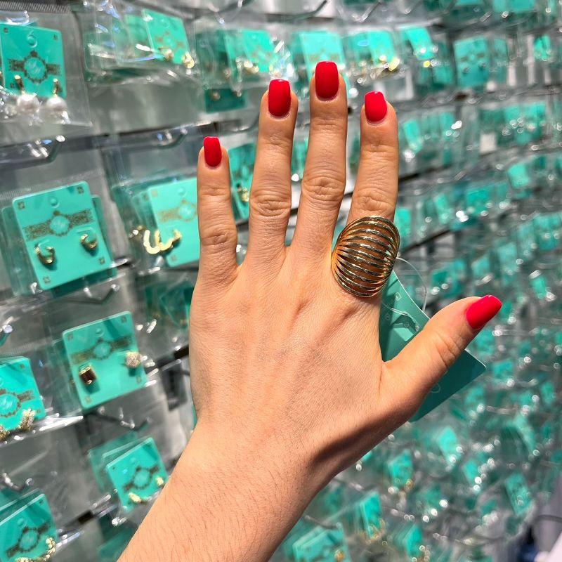 MAXI ANEL GOLD BANHADO A OURO