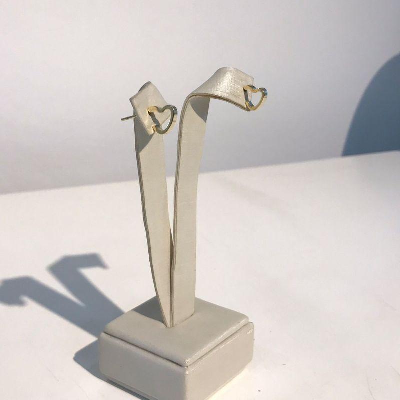 ARGOLINHA CORAÇÃO SLIM BANHADO A OURO