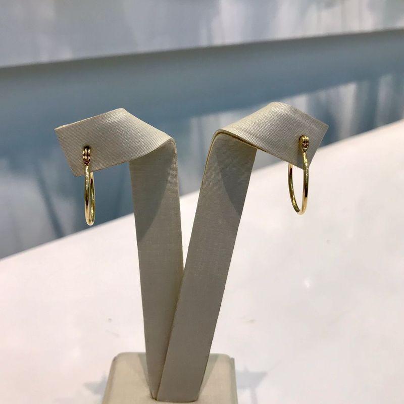 ARGOLA FECHO ITALIANO BANHADO A OURO