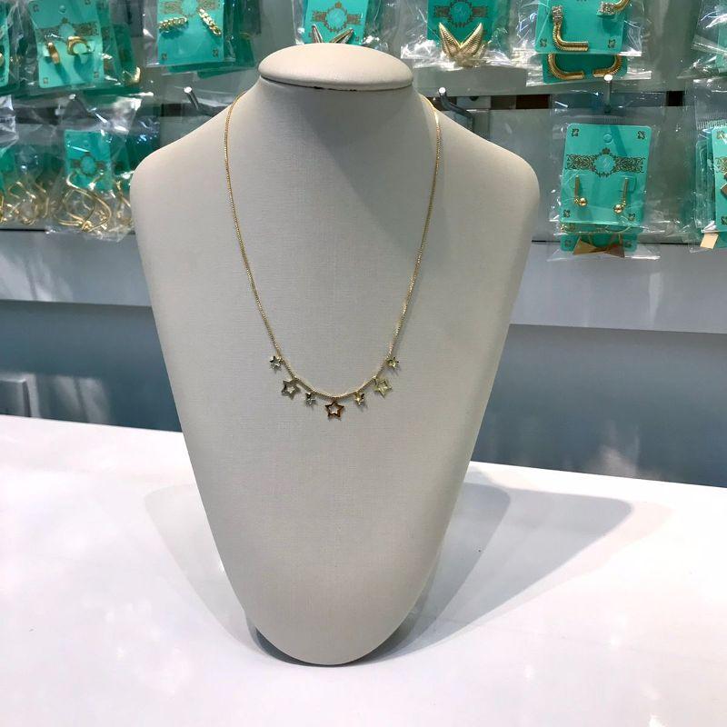 CHOKER ESTRELAS BANHADO A OURO