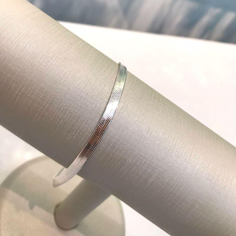 PULSEIRA FITA GLAMOUR BANHADO A PRATA