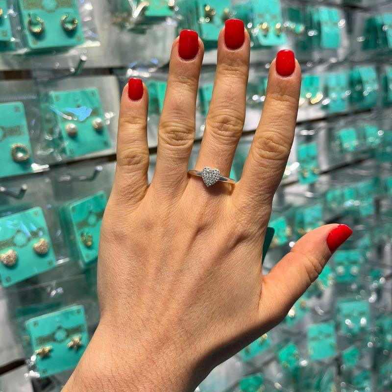 ANEL CORAÇÃO GOLD MICRO ZIRCÔNIA E ZIRCÔNIA BANHADO A PRATA