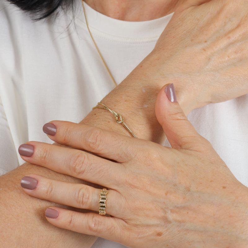 ANEL LAJOTINHA EM ZIRCÔNIA BANHADO A OURO