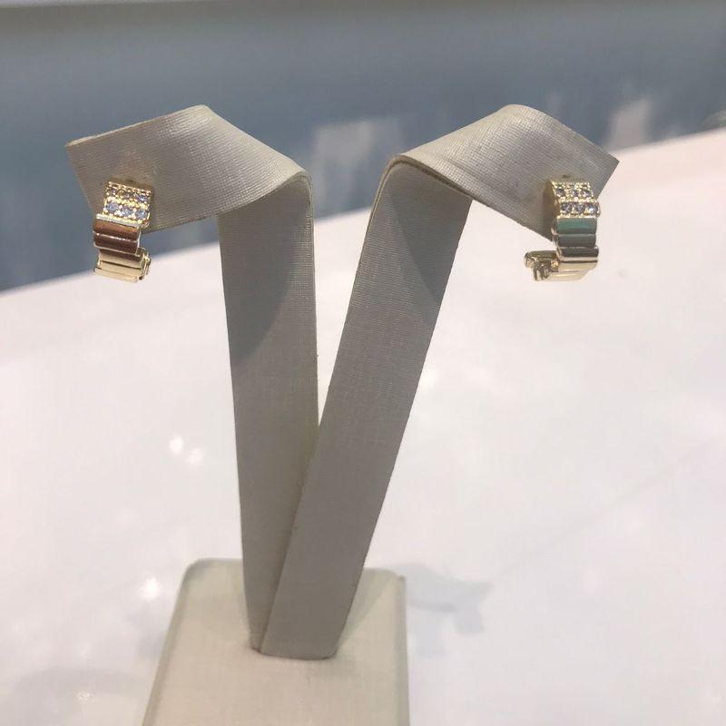 ARGOLA DEGRADE EM ZIRCÔNIA BANHADO A OURO