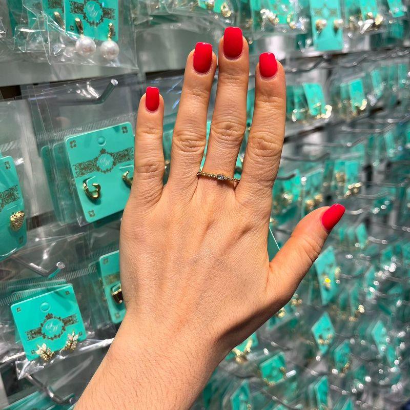 MEIA ALIANÇA COM PONTO DE LUZ BANHADO A OURO