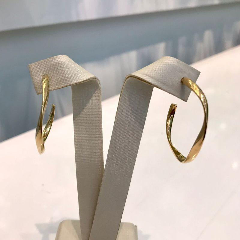 ARGOLA VERONA BANHADO A OURO