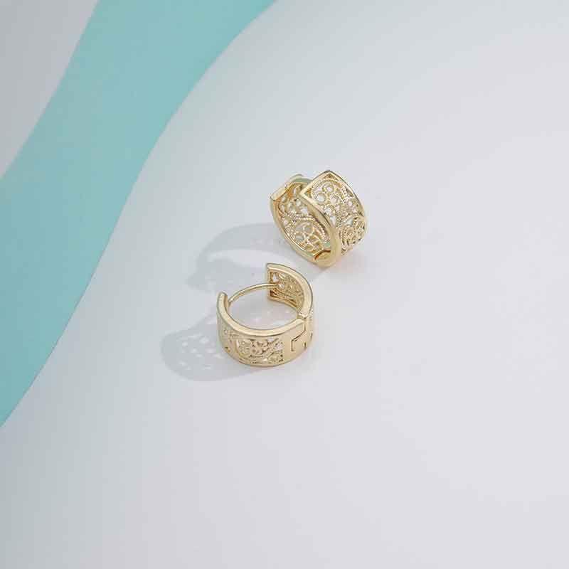 ARGOLA MADRID BANHADO A OURO