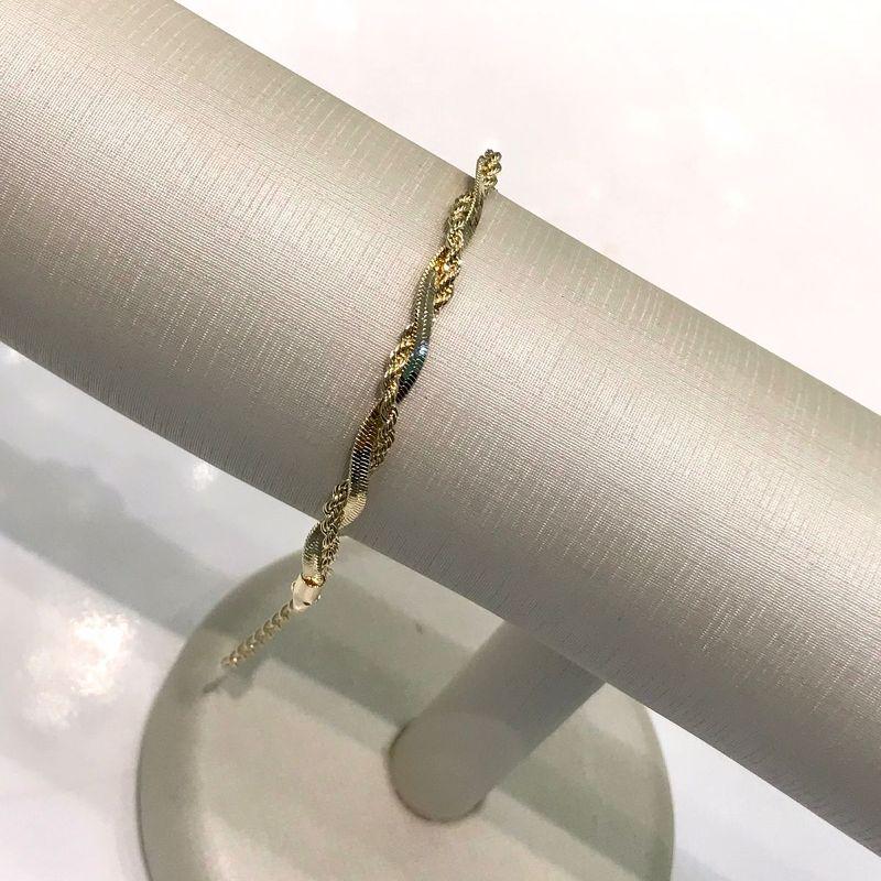 PULSEIRA CORDÃO BAIANO E FITA BANHADO A OURO