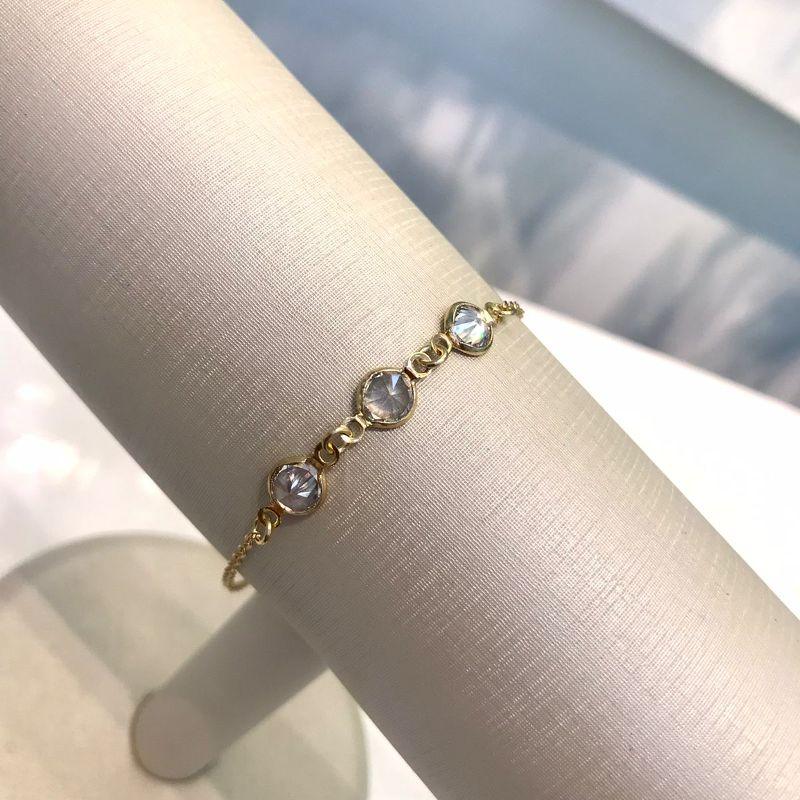 PULSEIRA TRIO DE TIFFANY BANHADO A OURO