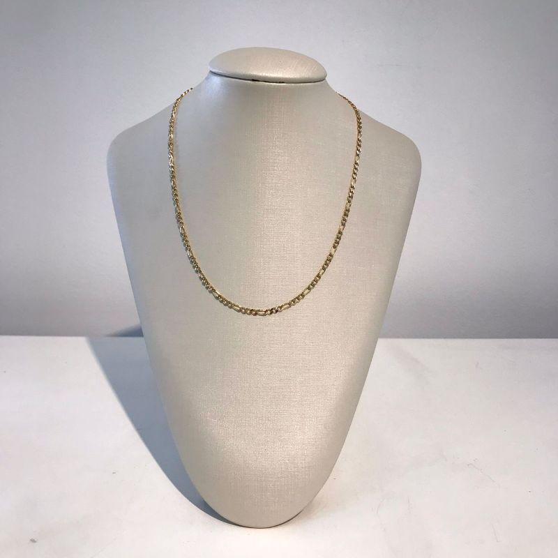 CORRENTE FÍGARO BANHADO A OURO