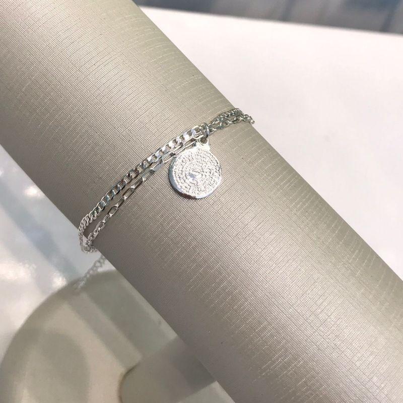 PULSEIRA PAI NOSSO CARTIER E GRUMMET BANHADO A PRATA