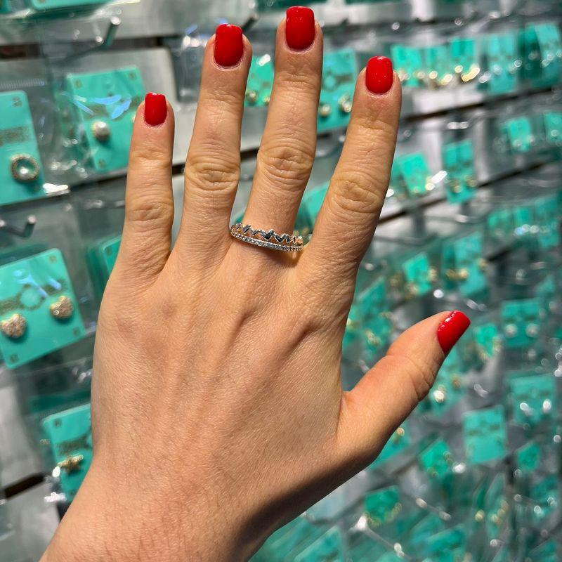 ANEL CORAÇÃO ZIRCÔNIA BANHADO A PRATA