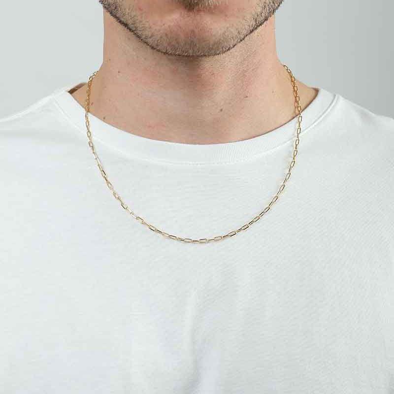 CORRENTE CARTIER MAN MASCULINO BANHADO A OURO