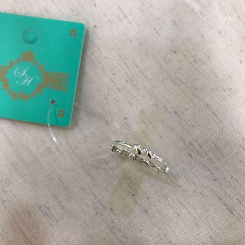 ANEL FARFALLE ZIRCÔNIA BANHADO A PRATA