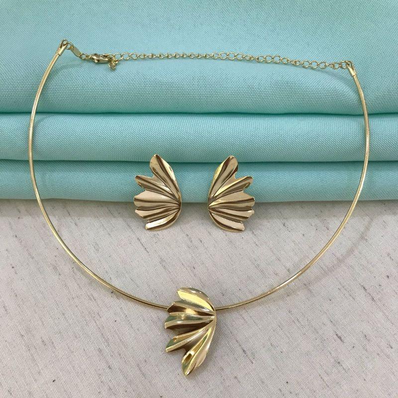 PINGENTE LIBERTY ORGÂNICO BANHADO A OURO