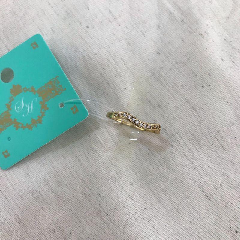 ANEL MARE EM ZIRCÔNIA BANHADO A OURO