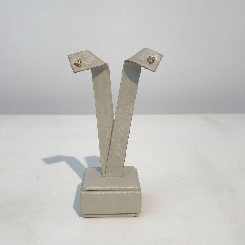 MINI CORAÇÃO ZIRCÔNIA BANHADO A OURO