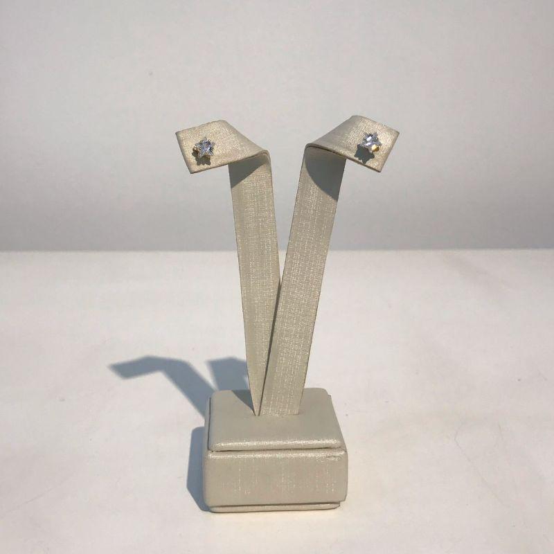 BRINCO ESTRELA EM ZIRCÔNIA TAM G BANHADO A OURO