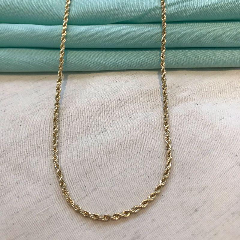 COLAR CORDÃO BAIANO INFINITO BANHADO A OURO