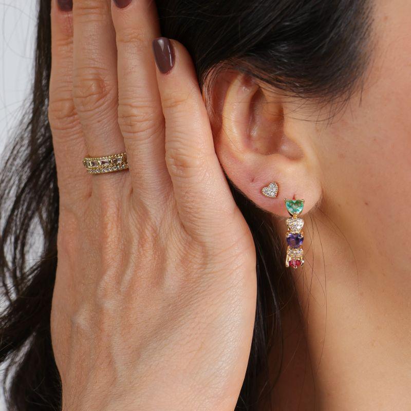 ANEL SPLENDORE EM ZIRCÔNIA BANHADO A OURO