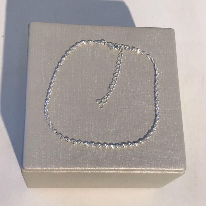 TORNOZELEIRA SINGAPURA BANHADO A PRATA