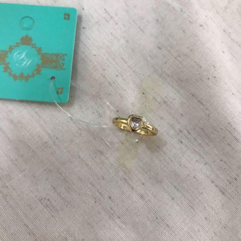 ANEL FALANGE EM ZIRCÔNIA BANHADO A OURO