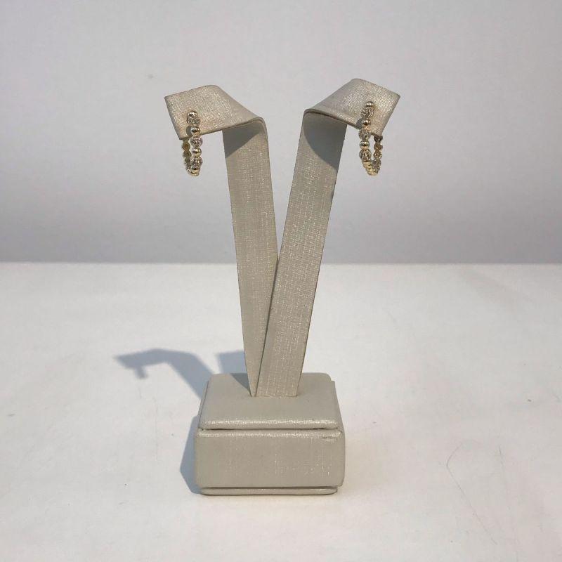 ARGOLA ESFERA COM ZIRCÔNIA BANHADO A OURO