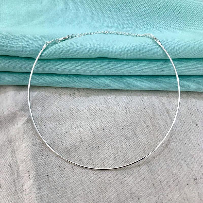 CHOKER ARO BANHADO A PRATA