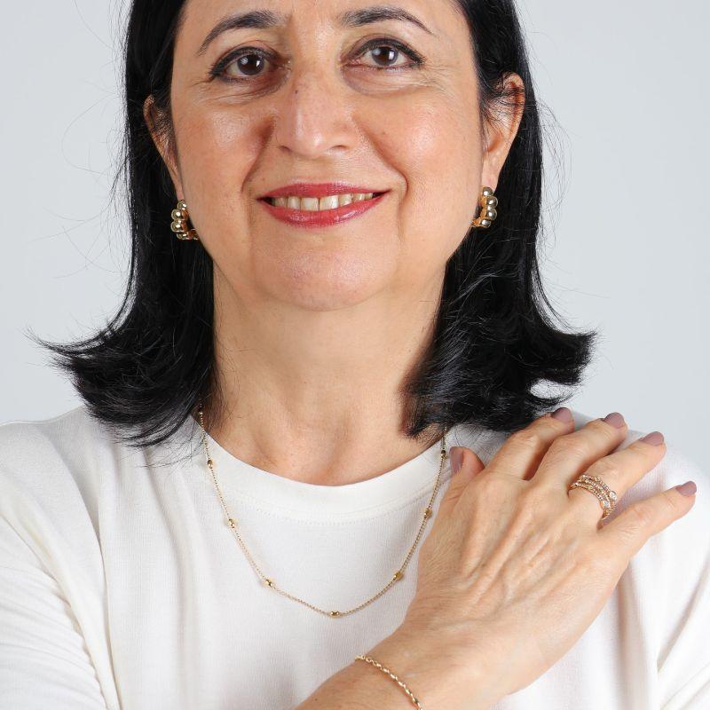 COLAR GRÃOS BANHADO A OURO