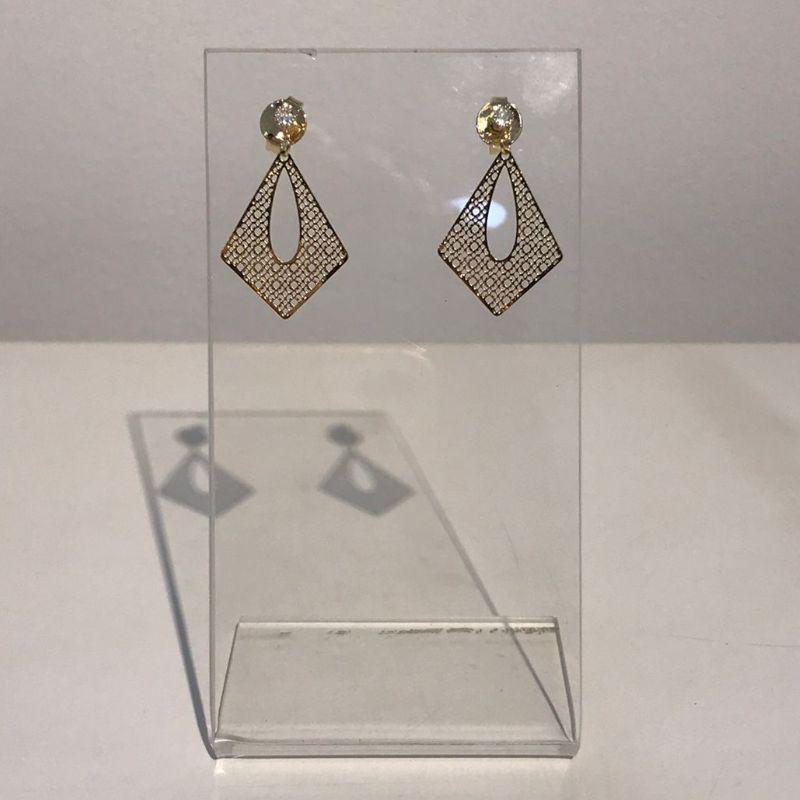 BRINCO FLUIR RENDA BANHADO A OURO