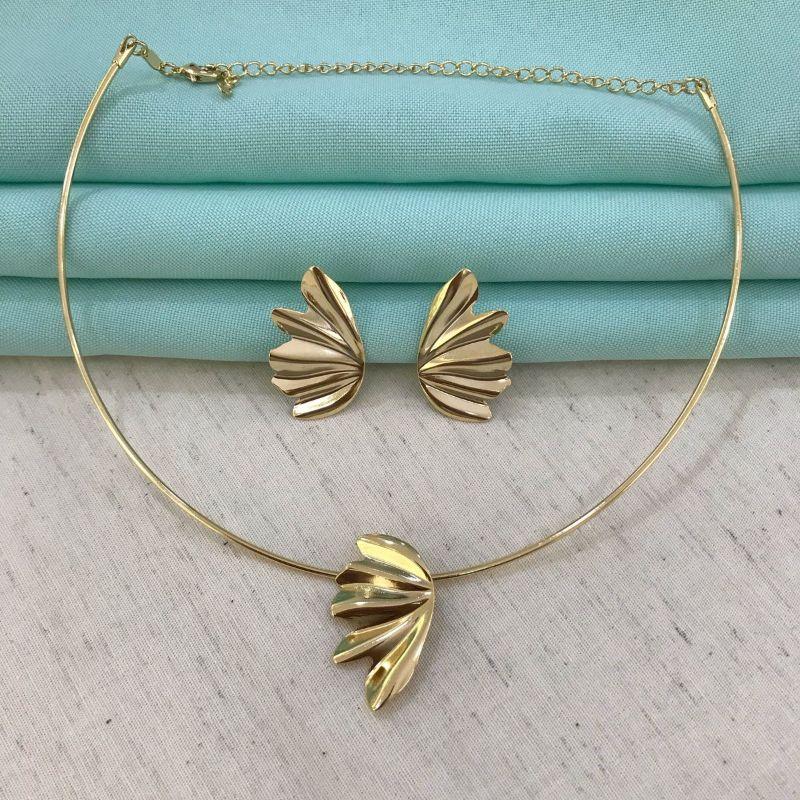 BRINCO LIBERTY ORGÂNICO BANHADO A OURO